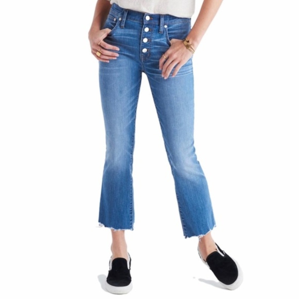 Madewell Cali Demi Boot Jeans Size 27 Blue CL